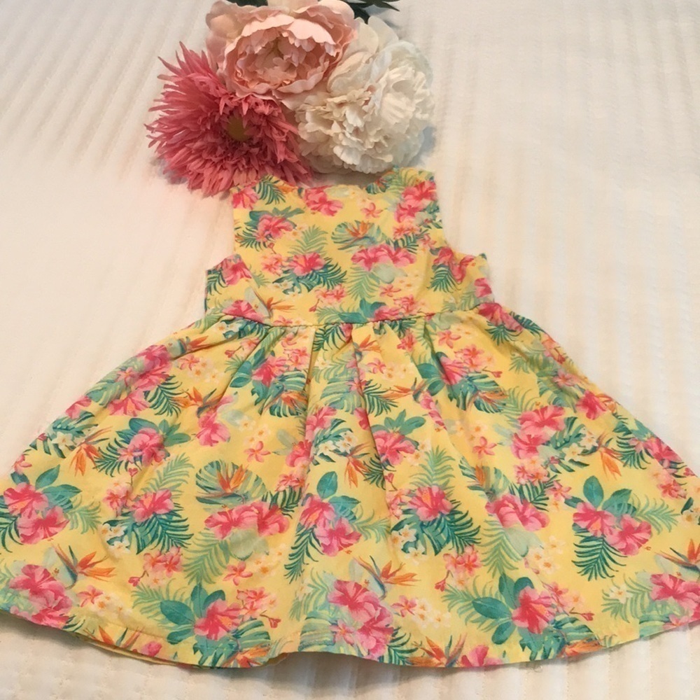 Penelope Mack Floral Button Down Dress Size 18 Months Sleeveless - Picture 6 of 7